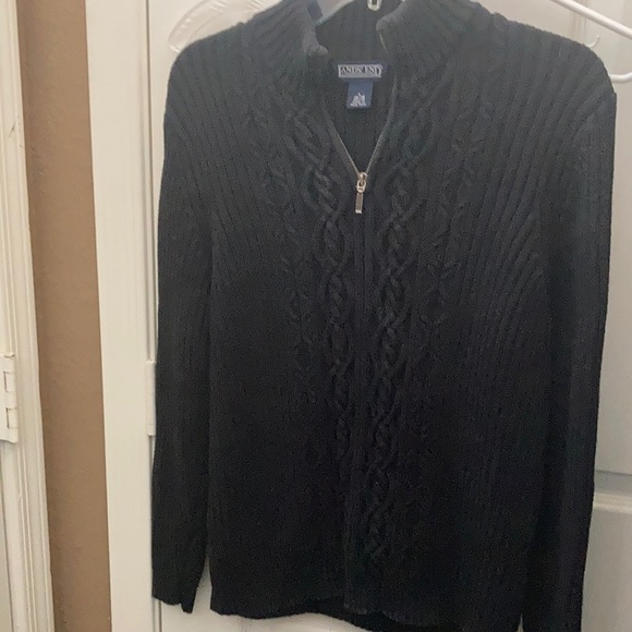 Lands' End Sweaters Lands End Full Zip Heavyweight Cardigan Lp